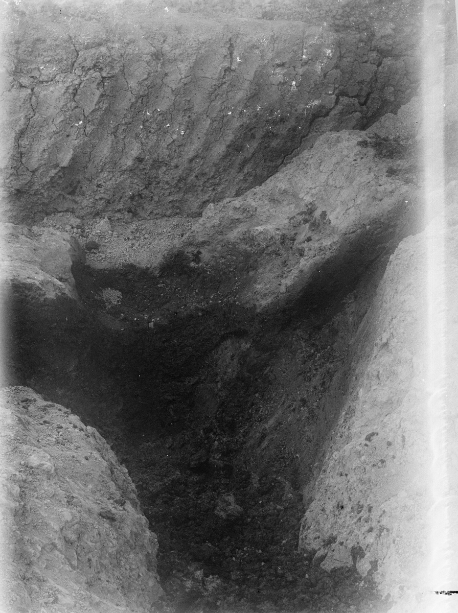 Grop, utgrävning, 1925
