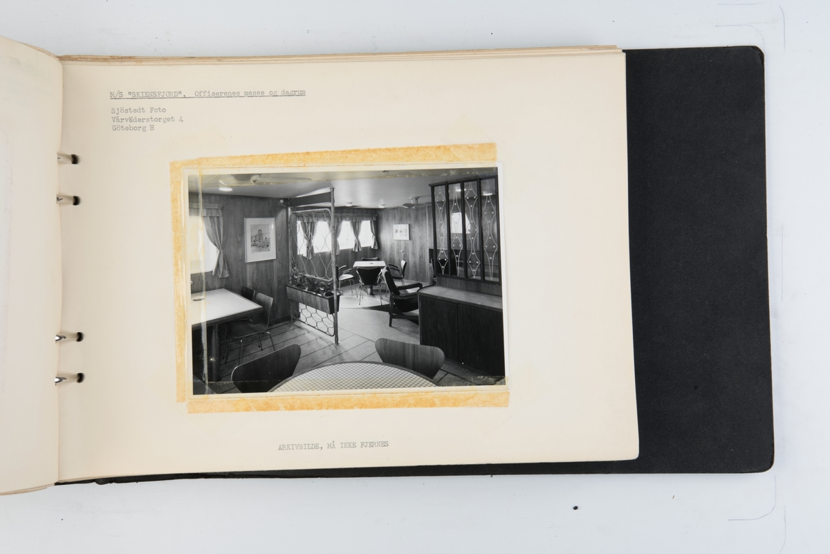 Album med fotografier av NALs kontorer og lasteskip