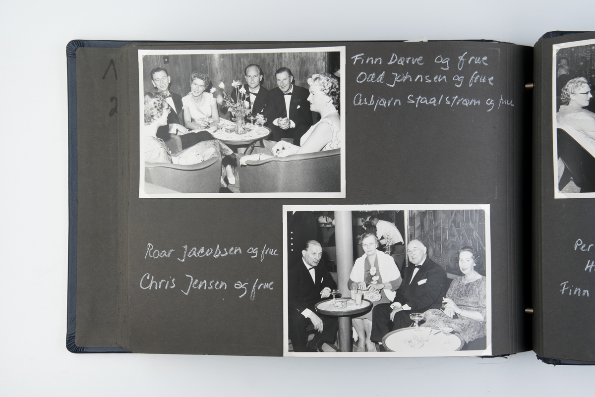 Album med fotografier fra NALs 50-års jubileum ombord i M/S 'Bergensfjord'
