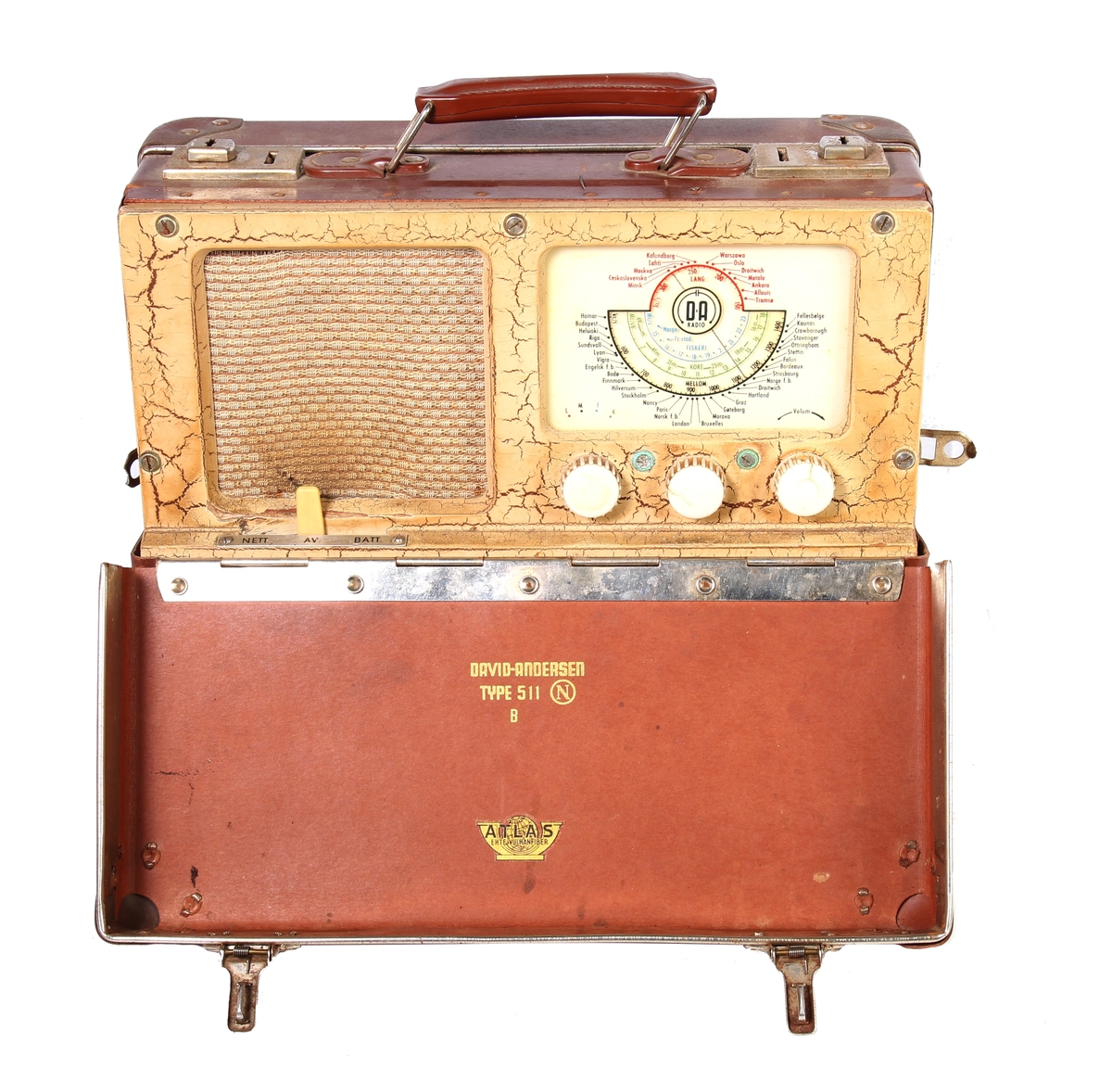 Reiseradio utformet som en koffert.