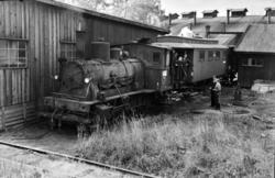 Utrangert damplokomotiv type 25e nr. 486 på Sundland ved Dra