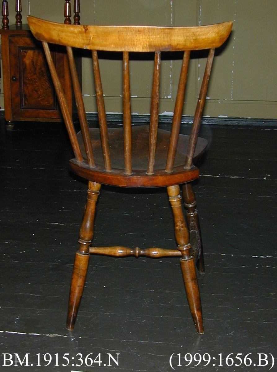 Pinnestol fra soveværelsemøblement, Henrik Ibsens leilighet i Arbiensgate.