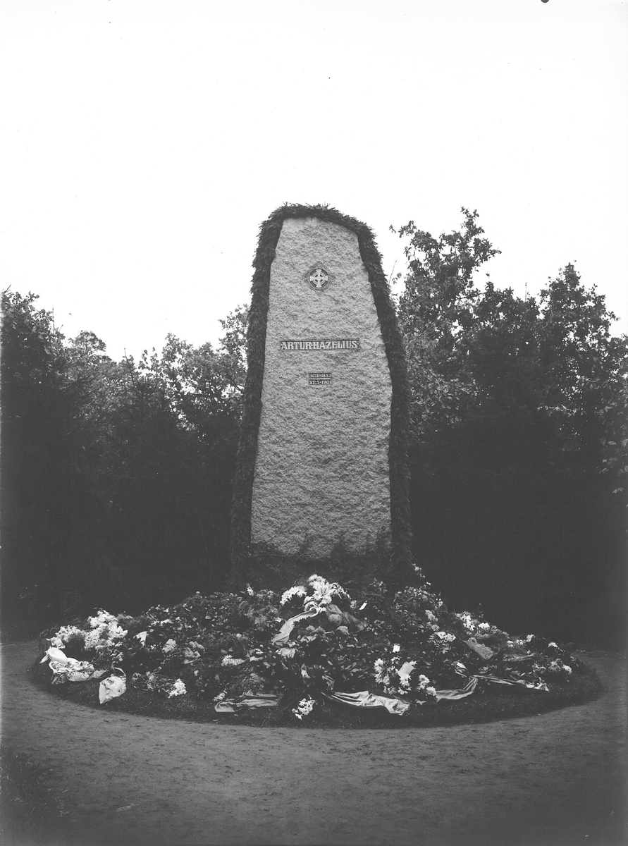 Artur Hazelius gravsten på Skansen.
