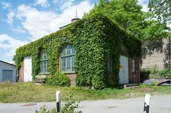 Miljö med byggnader i Karlskrona.