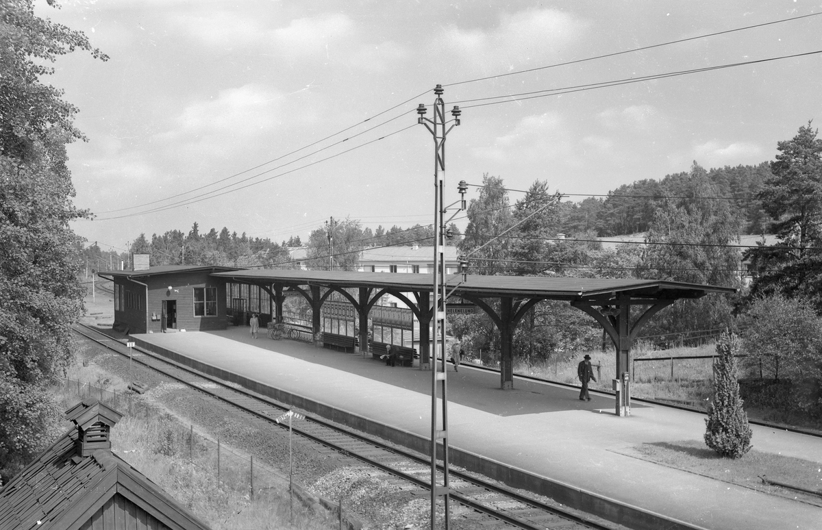 Modernisering av Helenelunds hållplats 1937.