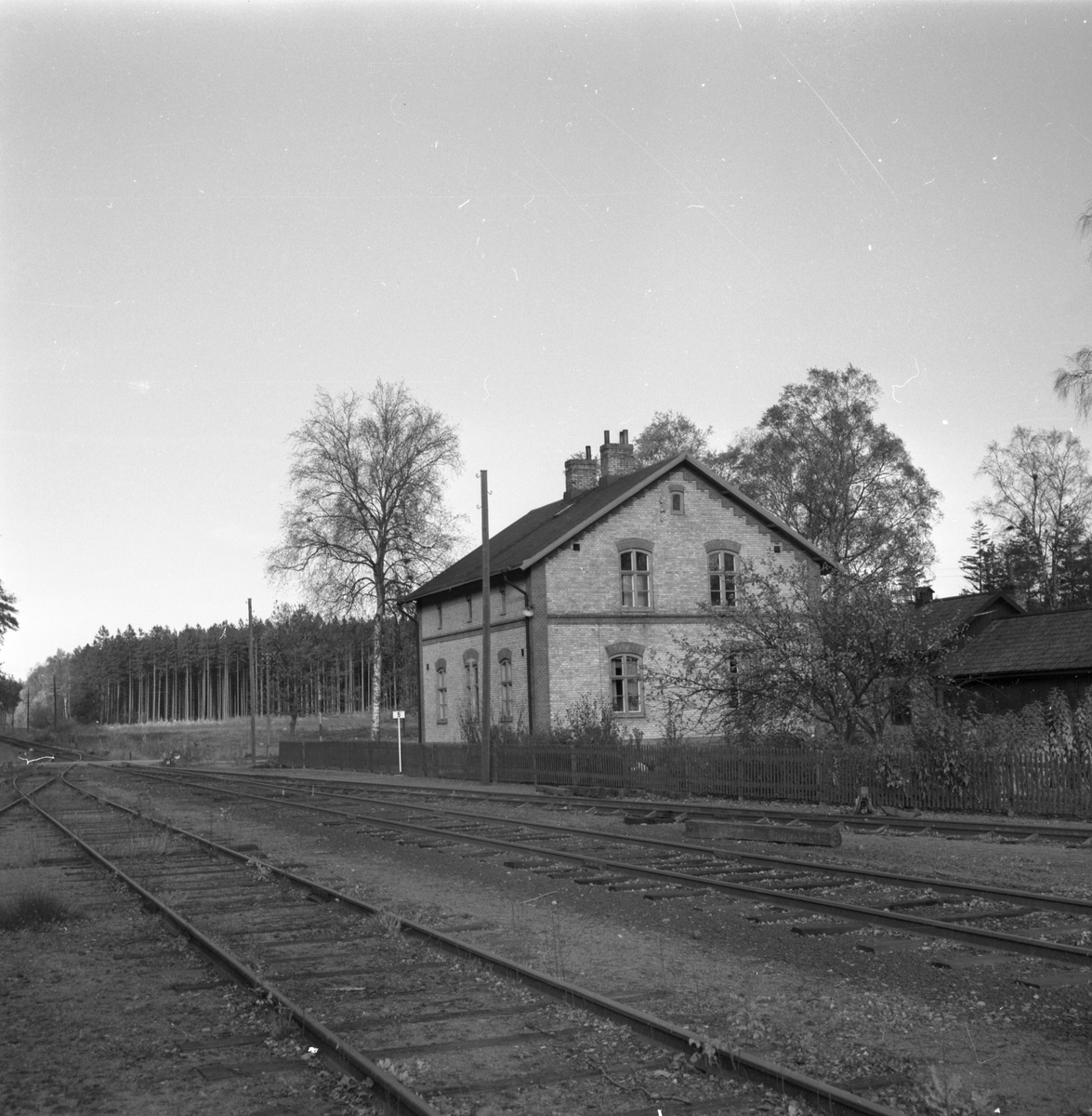 Personalbostaden vid Ekeby järnvägsstation.