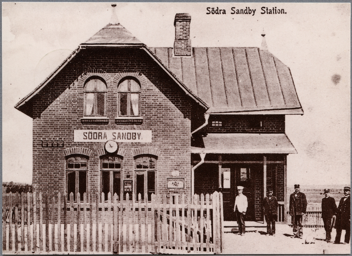 Södra Sandby järnvägsstation.