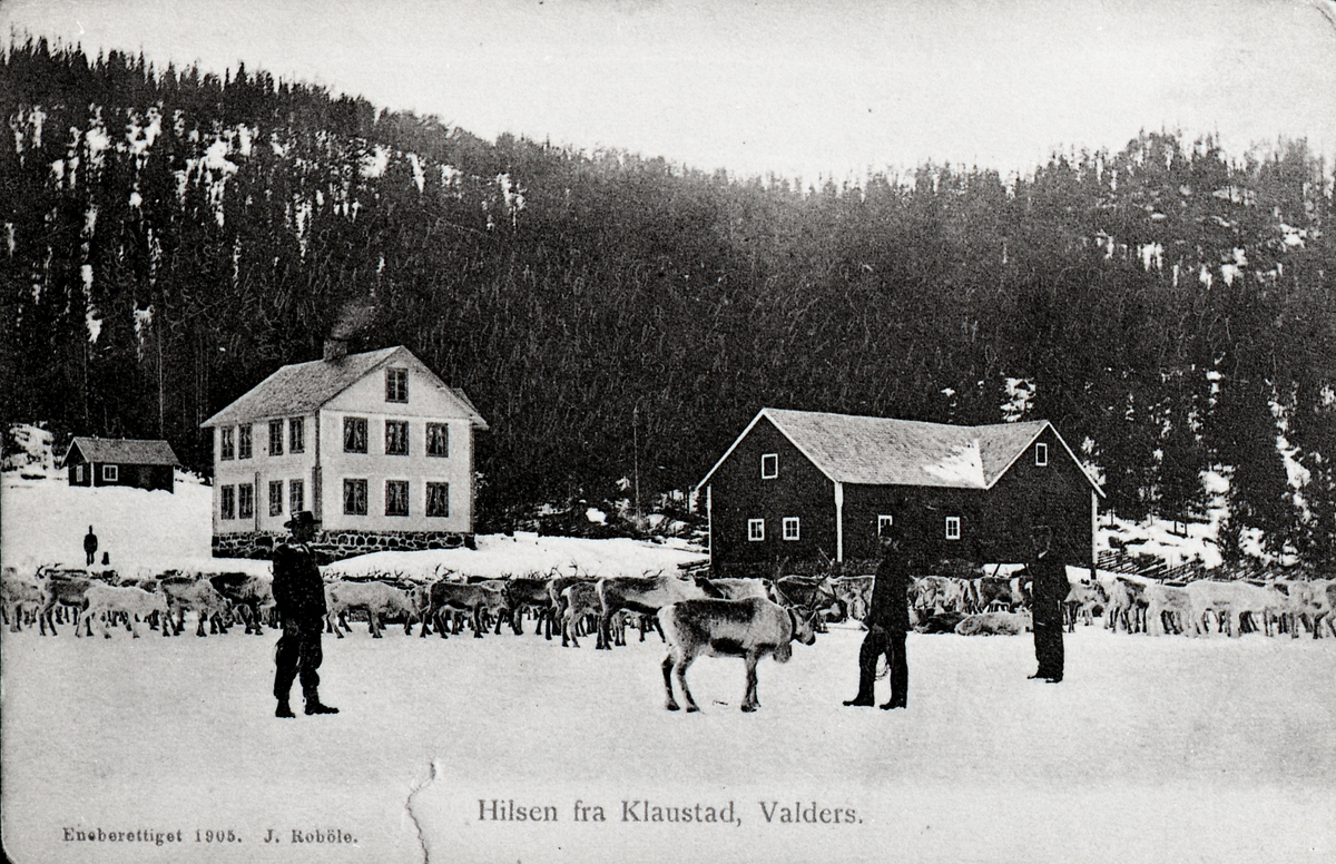 Postkort fra Klauvstad 91/4, Vang.