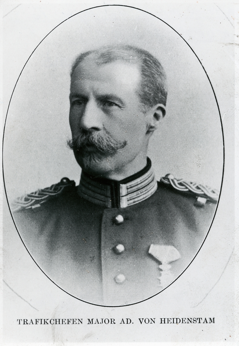 Major AD von Heidenstam som var verkställande direktör, trafikchef 1903-1908