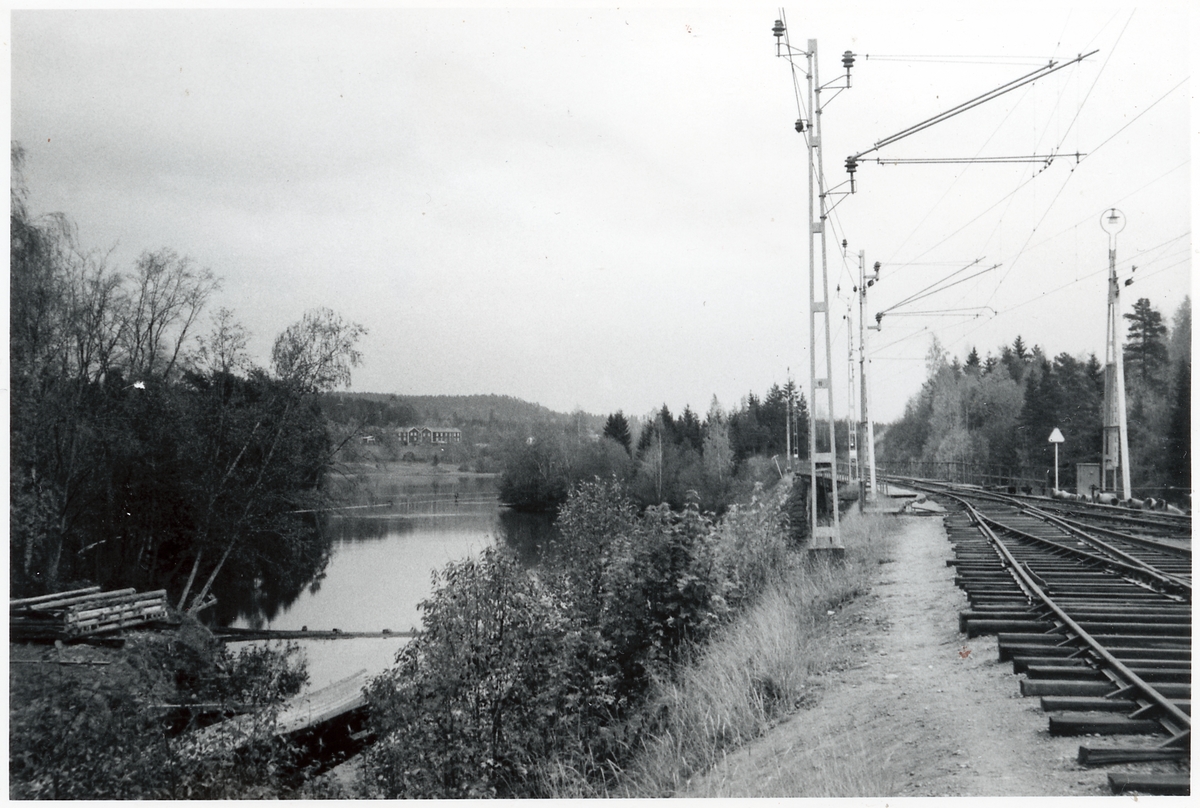 Järnvägsspår vid Näsviken.