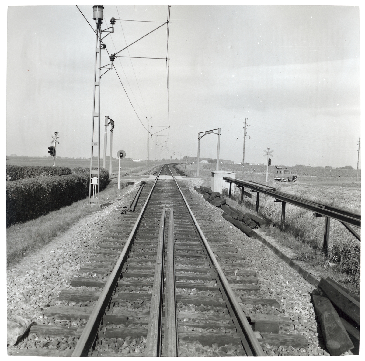 Järnvägsövergång i Lockarp vid banvaktstugan benämnd Kvarnhem (538) på linjen mellan Fosieby och Lockarp.
