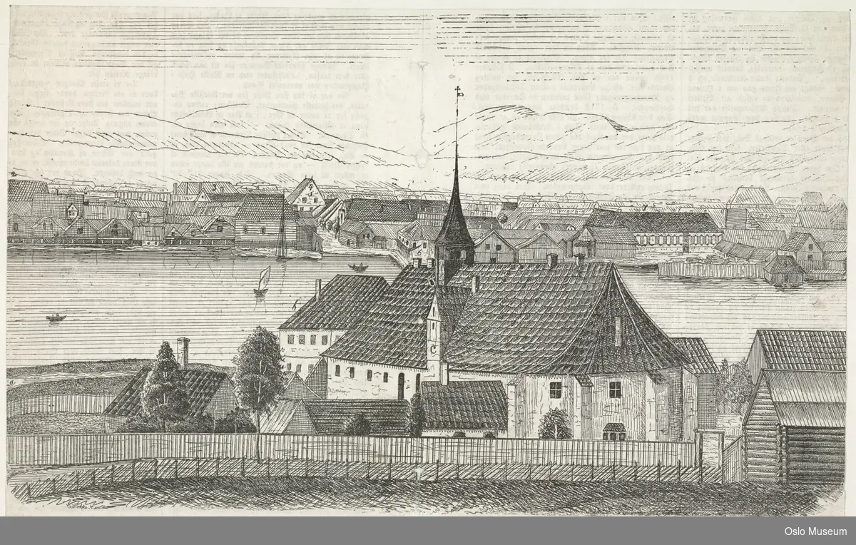 bebyggelse, fjord, utsikt