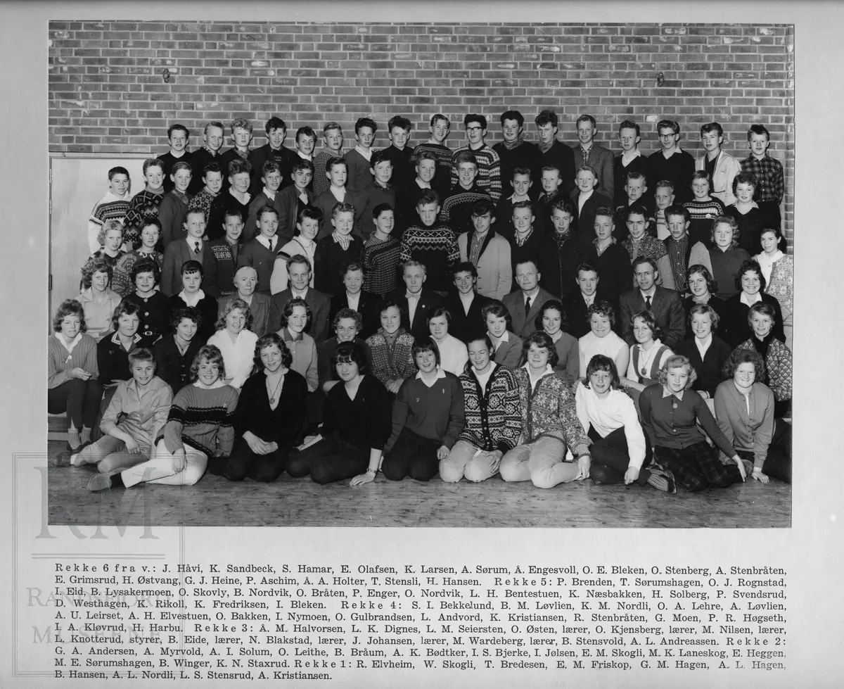 Brandbu Framhaldsskole 1959-1960