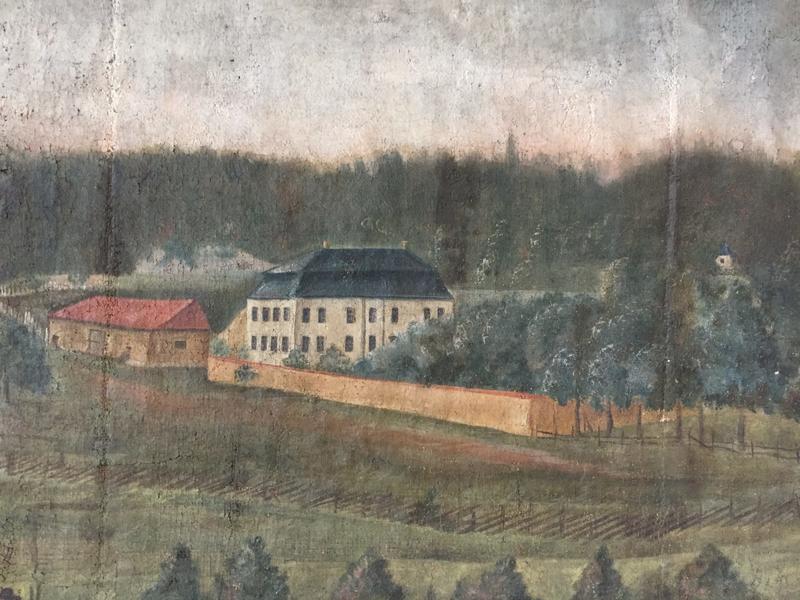 Torderød gård situasjon ca slutten av 1700-tallet