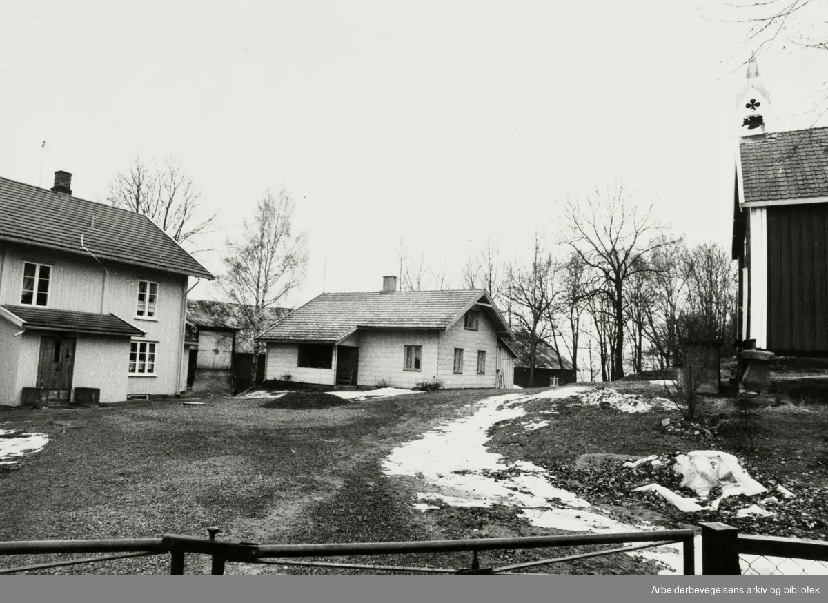Furuset. Nedre Furuset gård. Januar 1979