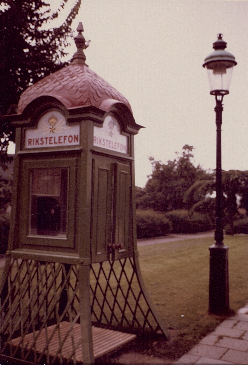 Telefonkiosk i Malmö 1970.