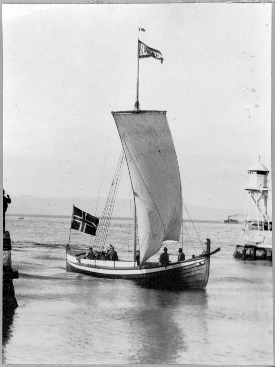 Storbåten "Den siste viking" i 1930, Skansen, Trondheim.