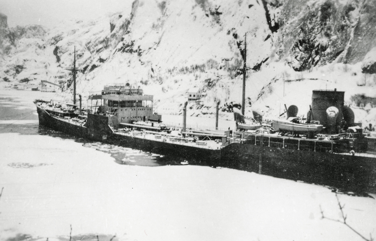 Krigsskipet "Altmark" i Jøssingfjorden