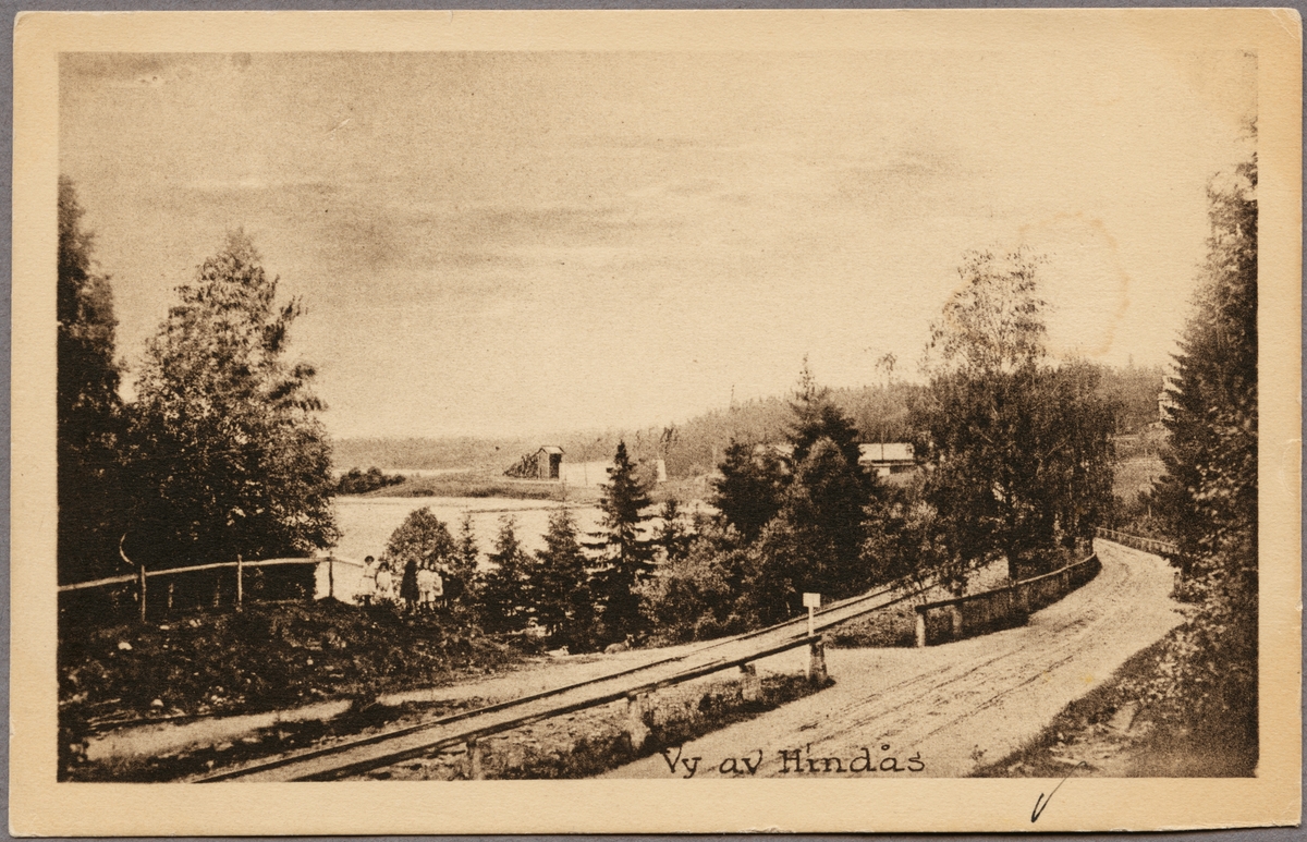 Vy av Hindås. - Järnvägsmuseet / DigitaltMuseum