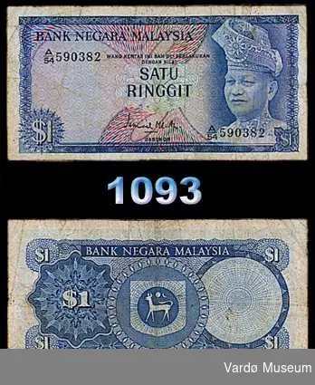 1 dollar. Malaysia.