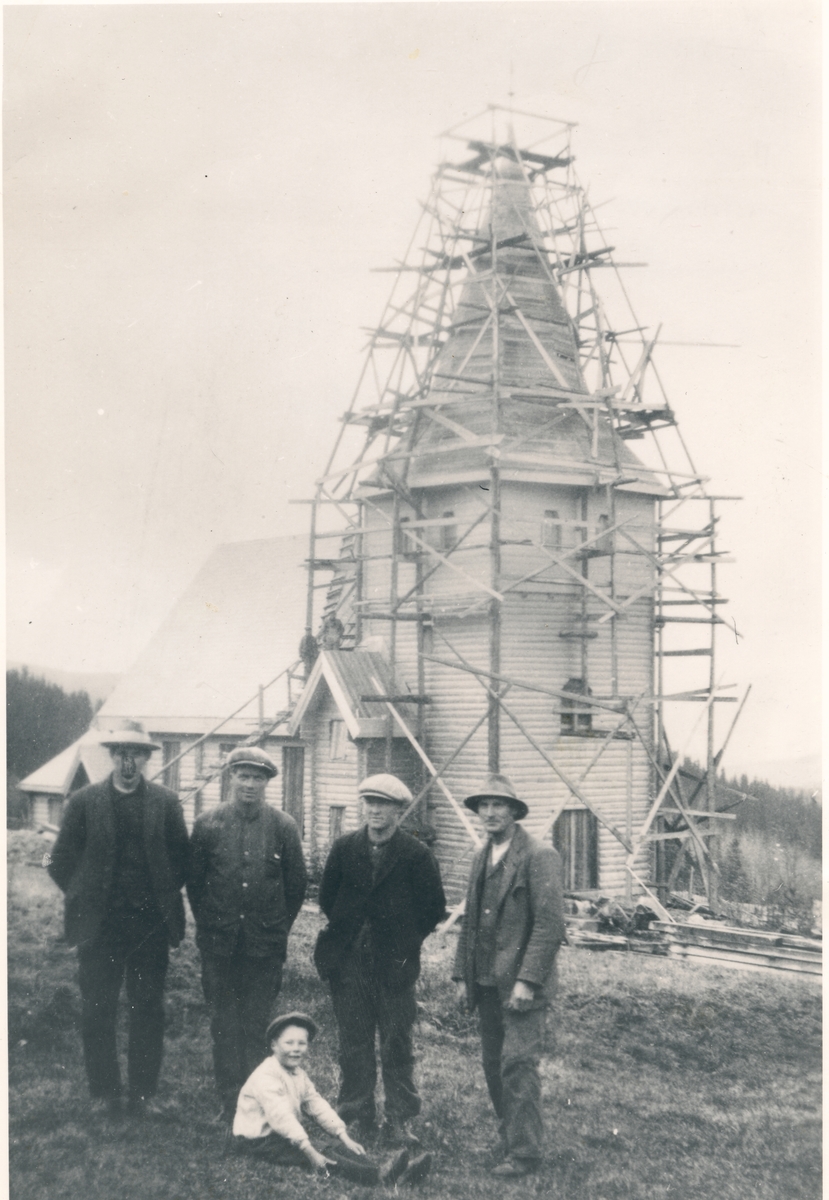 Lidar Kapell under bygging i 1931.