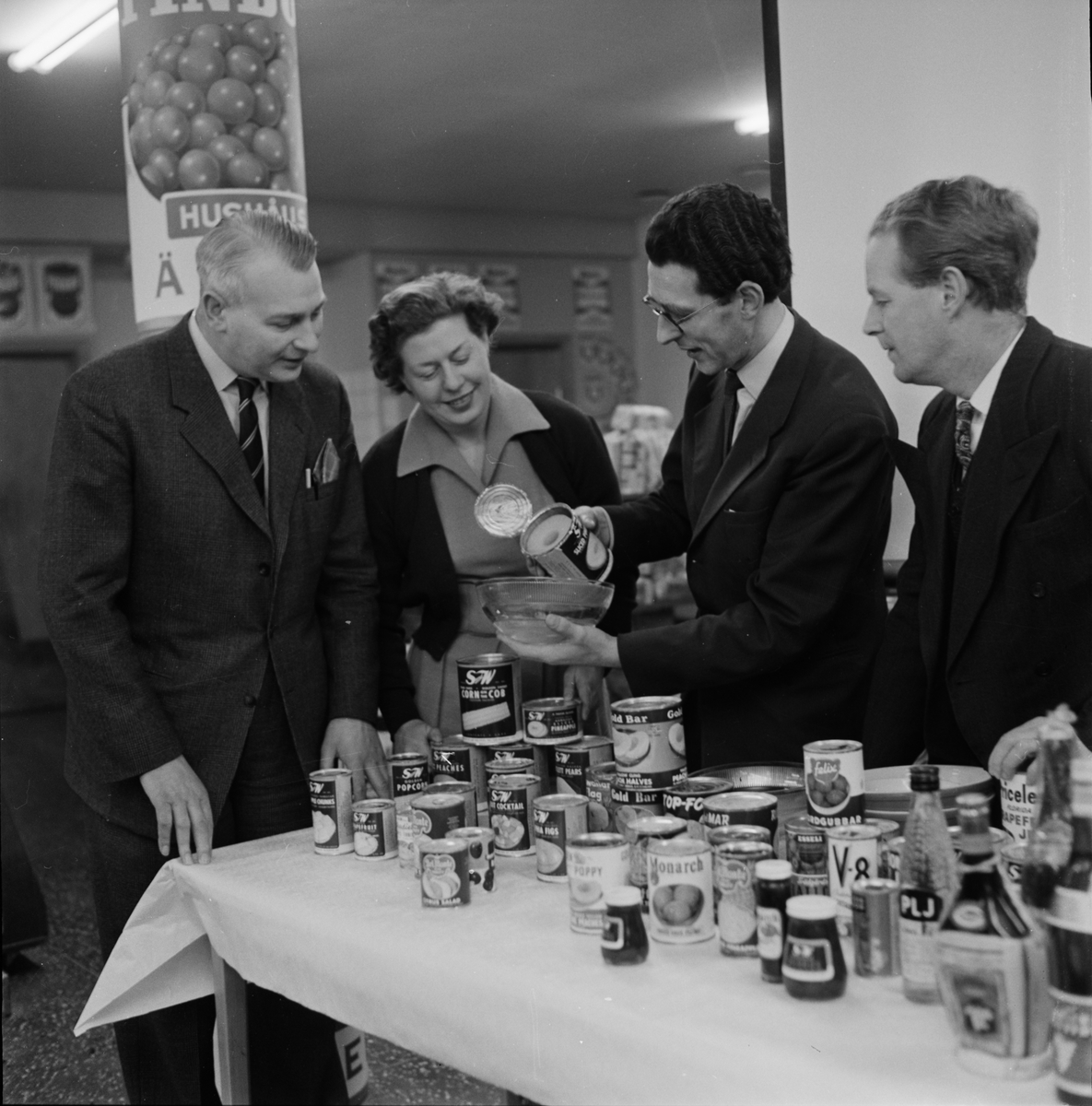 "Kurs för biträden i livsmedelsbutik", Uppsala 1958