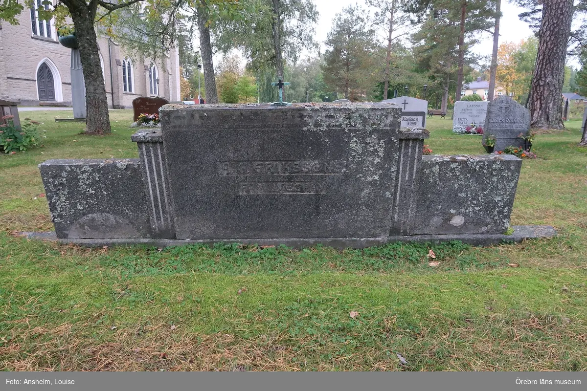 Hidinge nya kyrkogård Inventering av kulturhistoriskt värdefulla gravvårdar 2017, Kvarter C.