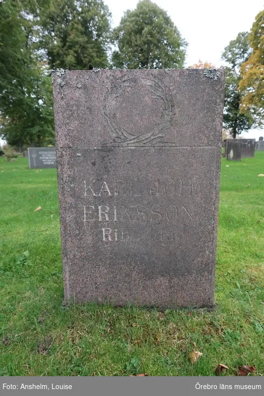 Kvistbro kyrkogård Inventering av kulturhistoriskt värdefulla gravvårdar 2017, Kvarter Nya F.