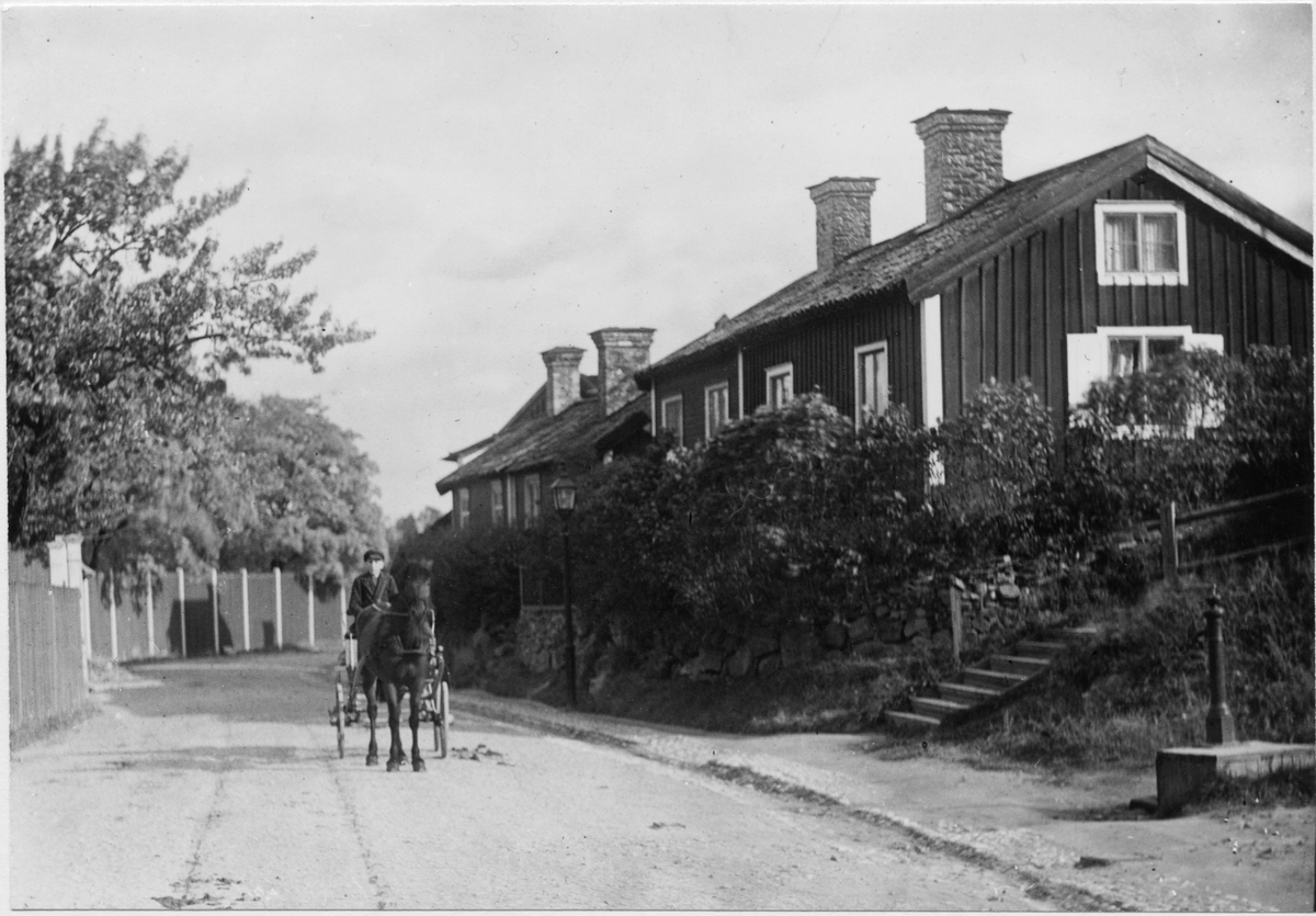 Kungsbäcksvägen vid Strömvallen, 1913
