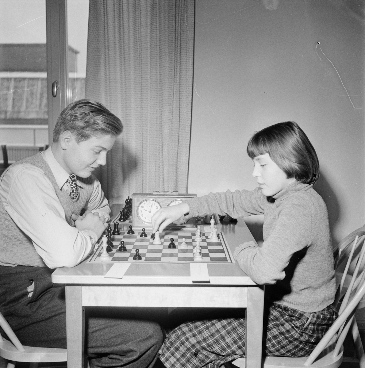 Schack för barn, Folkets hus, Uppsala 1953