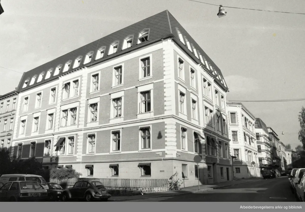 Menighetssøsterhjemmet i Rosenborggata på Hegdehaugen. Oktober 1988