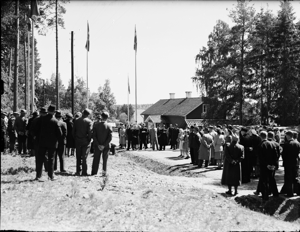 Invigningen av bron vid Tuskö täppa, Östhammar, Uppland