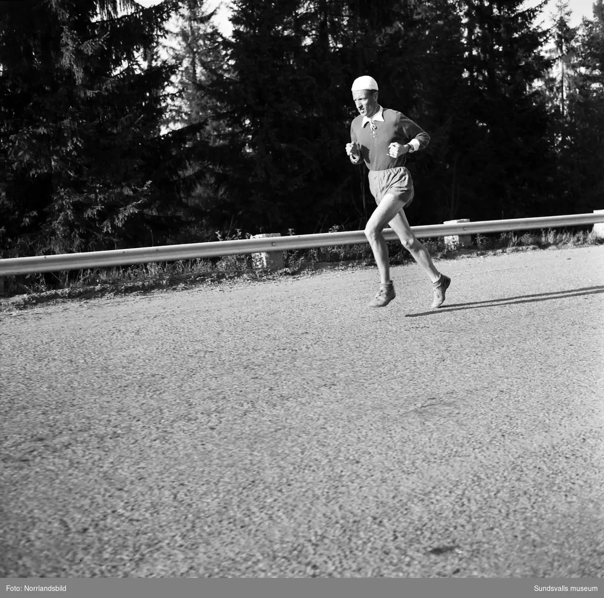 Rune Svensson, Sundsvall, tränar inför marathon.