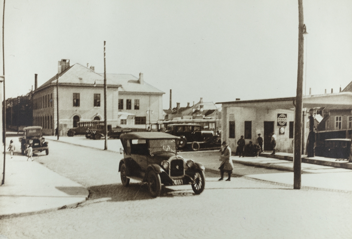 Parti av byen sett mot sydvest, ca. 1935.