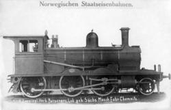 Leveransefoto av damplokomotiv type 15a nr. 106 hos Sächsisc