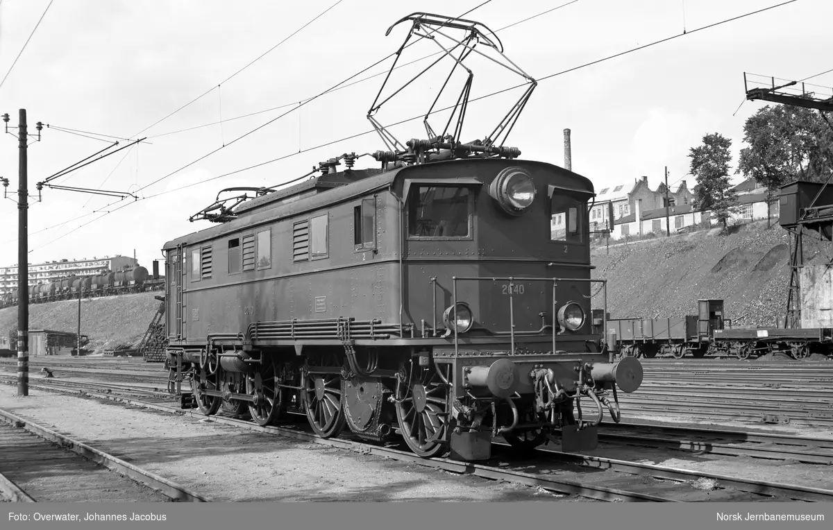Elektrisk lokomotiv El 5 2040 i Lodalen i Oslo