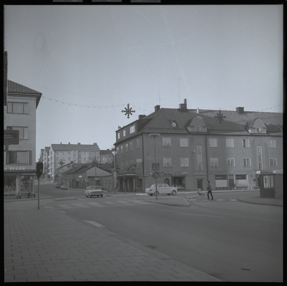 Korsningen Storagatan mot väster/Källgatan, Västerås.