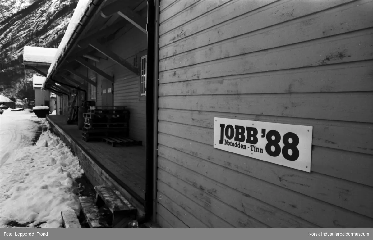Jobb 88 sine lokaler på godshuset ved Rjukan Stasjon.