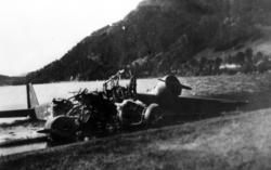Vraket av et Junkers 52 transportfly i Hartvikvatnet ved Nar