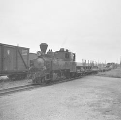 Damplokomotiv XXIXb nr. 7 PRYDZ med blandet tog fra Sørumsan
