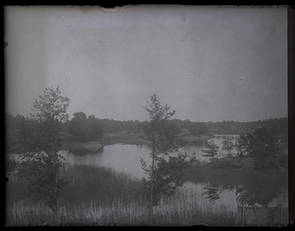 Landskap med sjö, ca 1910.