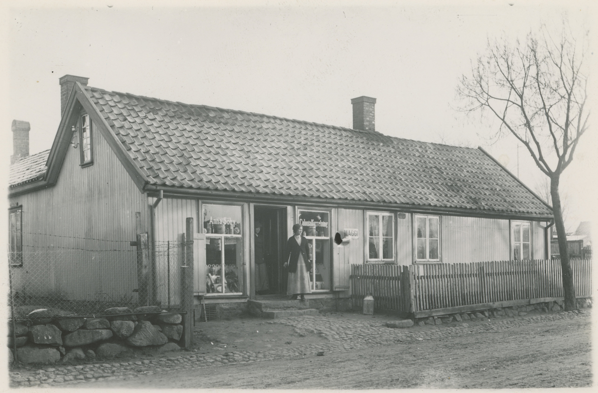 Klostergt. 42, ca. 1910. Anna Søbys Colonialforretning hold til her.