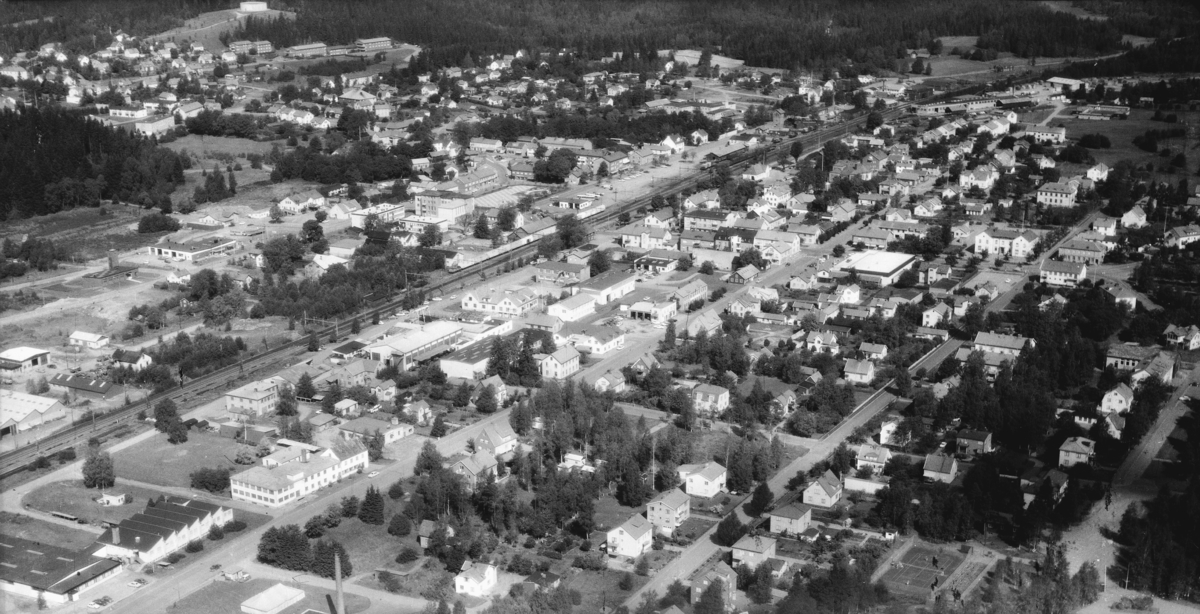 Flygfoto över Sävsjö, Jönköpings län 317/1969