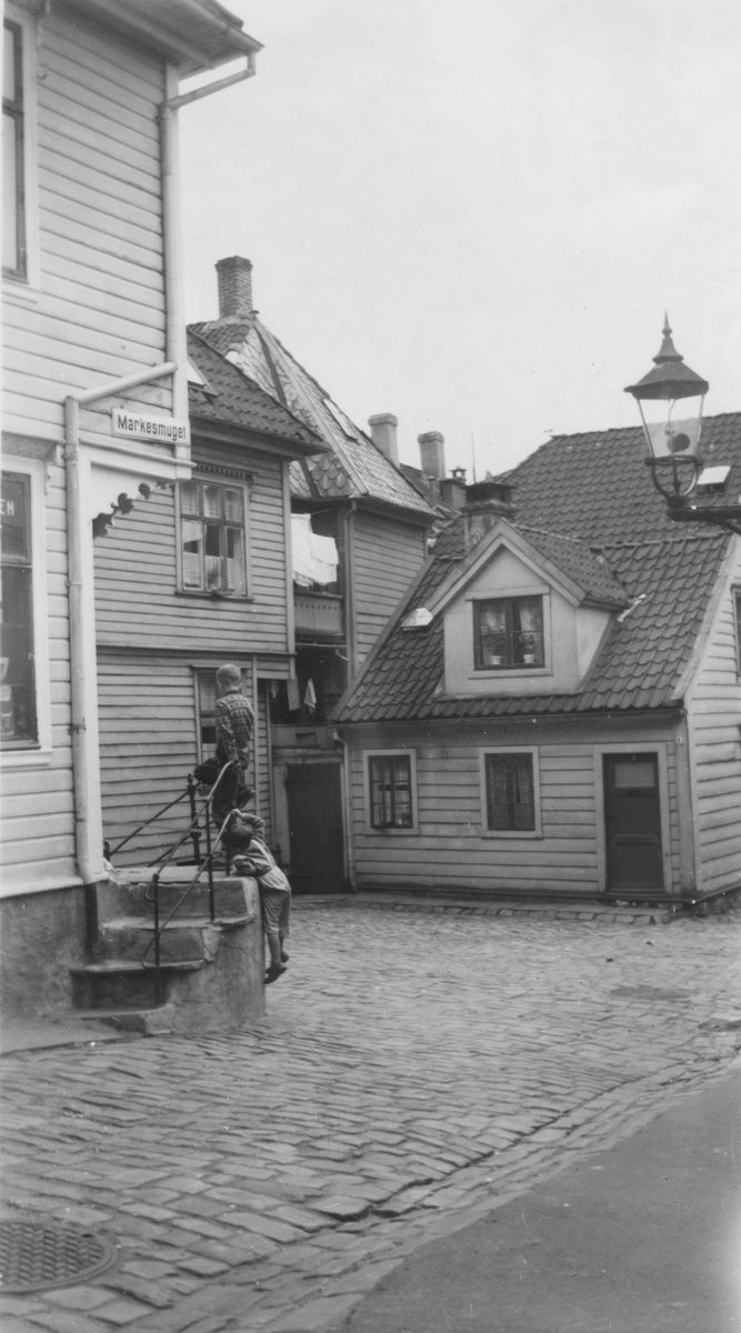 Bergen. Grønnevold, Markesmuget, ca. 1954.