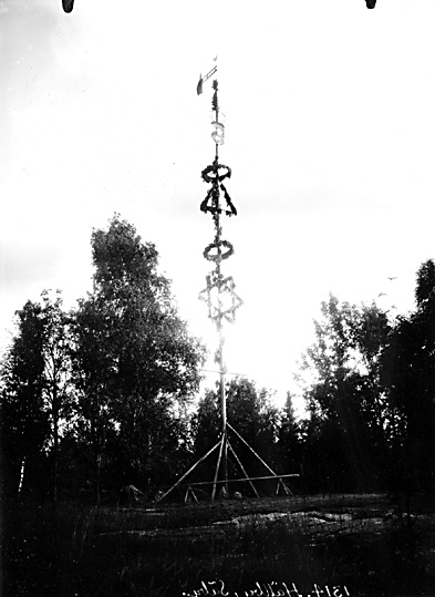 Majstång i Hällby, 1923.