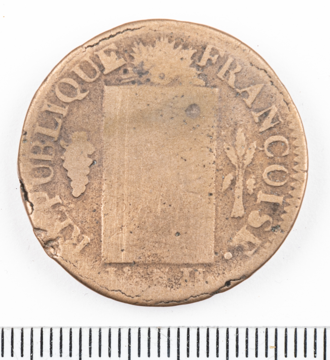 Mynt Frankrike 1794 1 Sol.