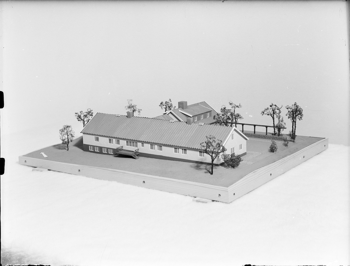Byggmodell av Östhammars ålderdomshem, Solgården, Östhammar, Uppland