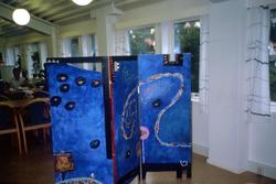 Skjermbrett [Maleri - Ukjent (olje, akryl eller PVA)]