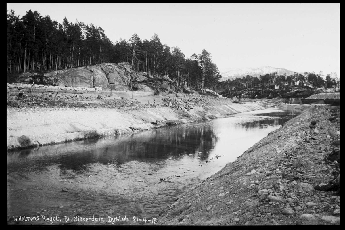 Arendal Fossekompani i begynnelsen av 1900-tallet
CD merket 0474, Bilde: 46
Sted: Nisser
Beskrivelse: Damanlegg