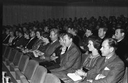 Fra åpningen av Panorama Kino 14.09.1962. Fra høyre: Bestyre